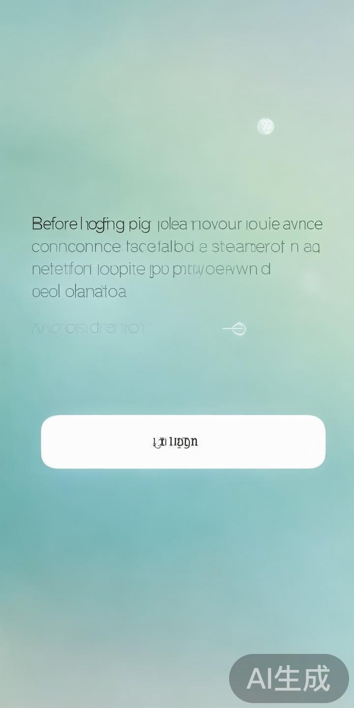 在开始登录之前，请确保您的设备已连接至稳定的互联网